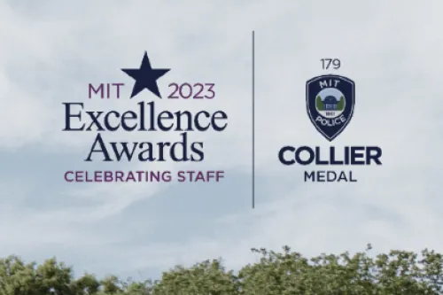 Excellence award logo with sky background