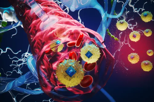  “The living cells camouflage the electronics so that they aren’t attacked by the body’s immune system and they can travel seamlessly through the bloodstream,” Deblina Sarkar says.